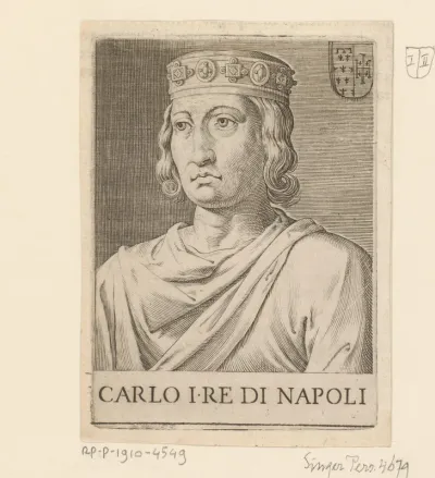 Portret van Karel I, koning van Napels