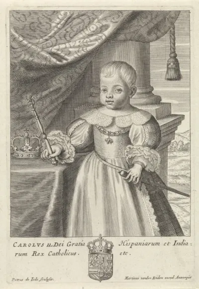 Portret van Karel II, als kind
