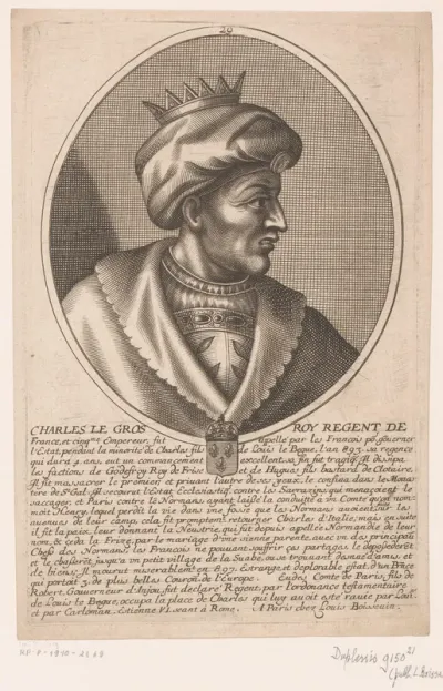 Portret van Karel III de Dikke