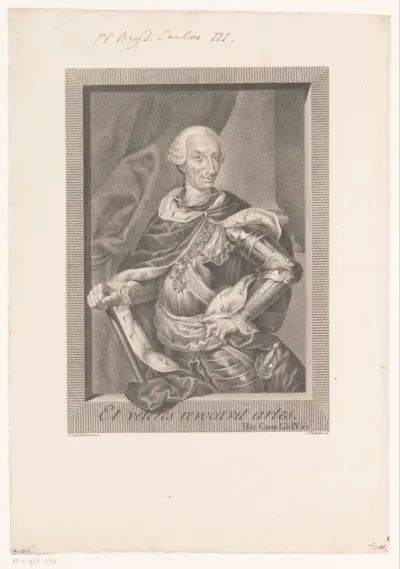 Portret van Karel III, koning van Spanje