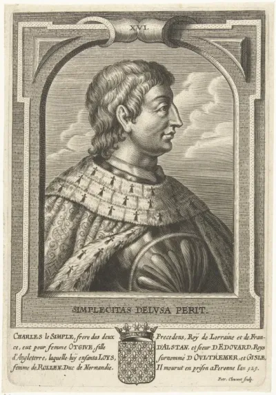 Portret van Karel III van Frankrijk