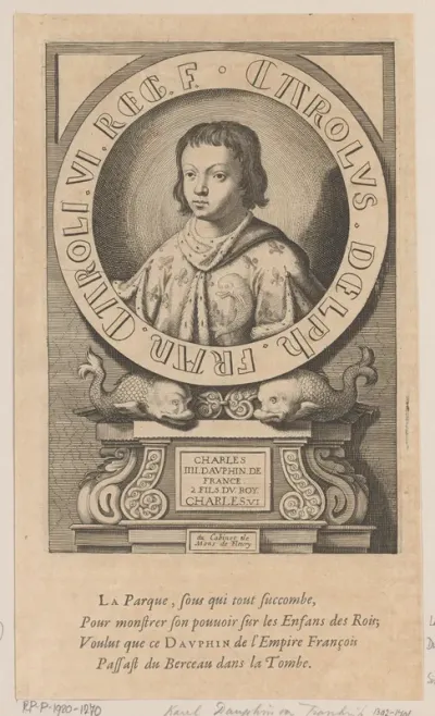 Portret van Karel IV, dauphin van Frankrijk