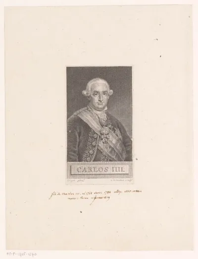 Portret van Karel IV, koning van Spanje