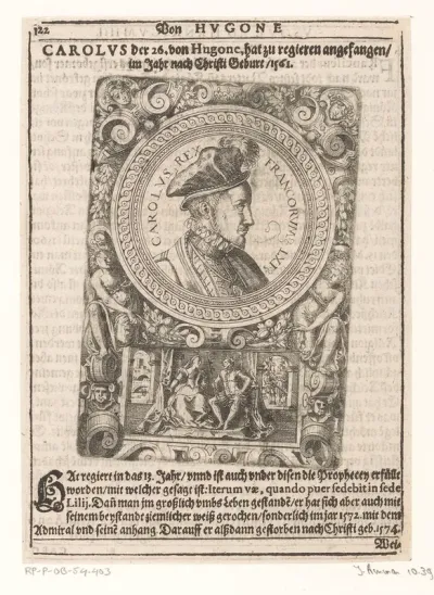 Portret van Karel IX, koning van Frankrijk