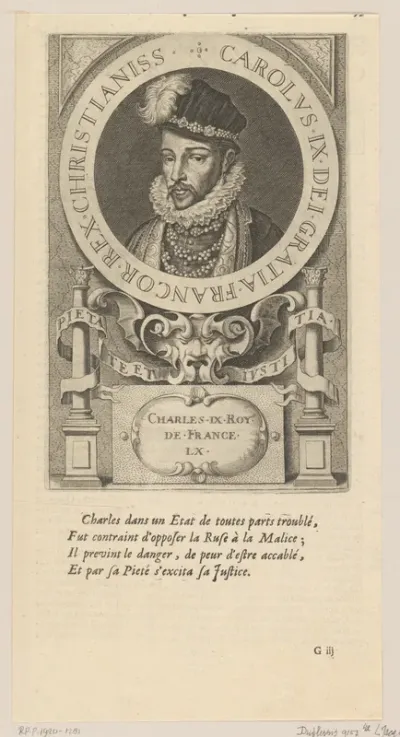 Portret van Karel IX, koning van Frankrijk