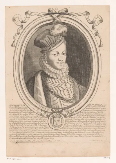 Portret van Karel IX, koning van Frankrijk
