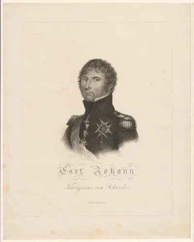 Portret van Karel Johann, kroonprins van Zweden