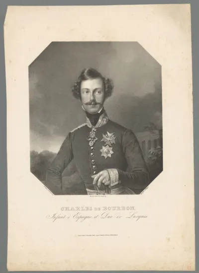 Portret van Karel Lodewijk Ferdinand van Bourbon-Parma