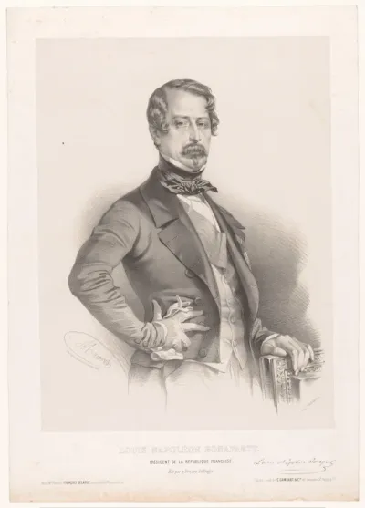 Portret van Karel Lodewijk Napoleon Bonaparte, president van de Franse Repuliek