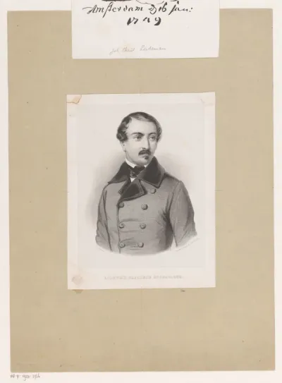 Portret van Karel Lodewijk Napoleon Bonaparte