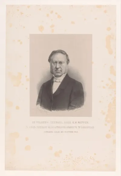 Portret van Karel Nicolaas Meppen