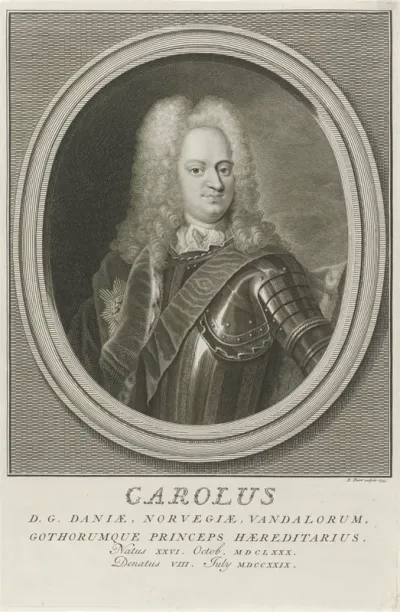 Portret van Karel, prins van Denemarken en Noorwegen
