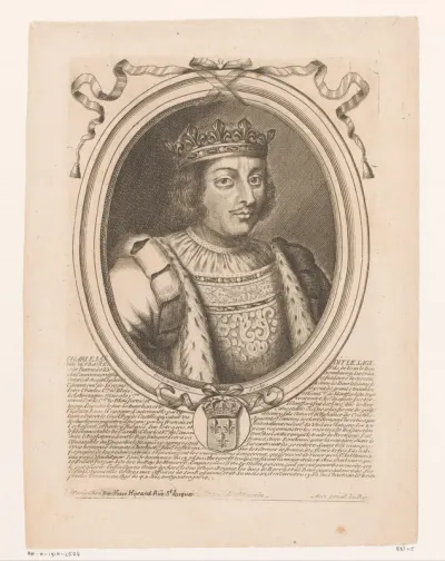 Portret van Karel V, koning van Frankrijk