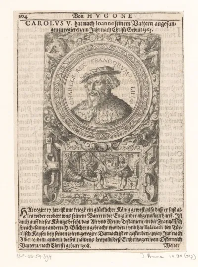 Portret van Karel V, koning van Frankrijk