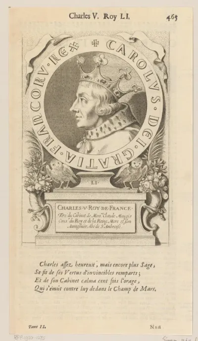 Portret van Karel V, koning van Frankrijk