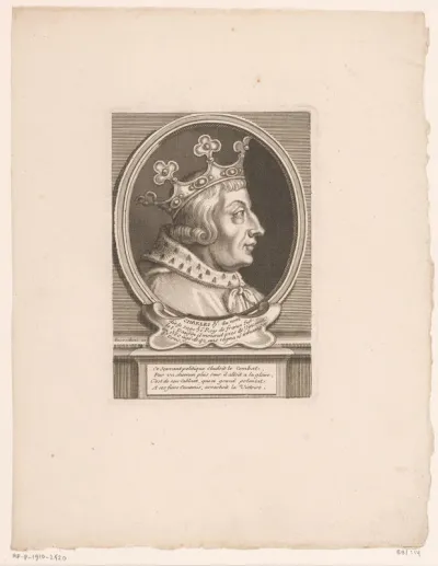 Portret van Karel V, koning van Frankrijk
