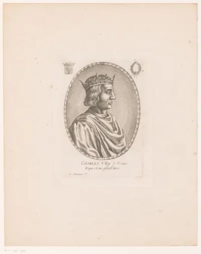Portret van Karel V van Frankrijk