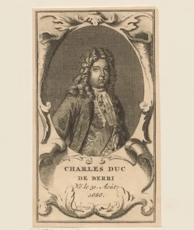 Portret van Karel van Frankrijk, hertog van Berry