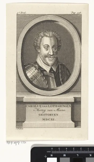 Portret van Karel van Lotharingen, hertog van Maine