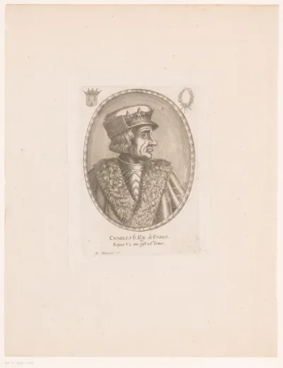 Portret van Karel VI van Frankrijk