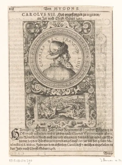 Portret van Karel VII, koning van Frankrijk