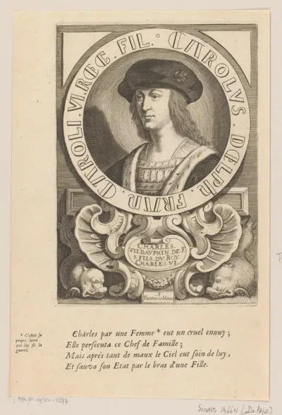 Portret van Karel VII, koning van Frankrijk