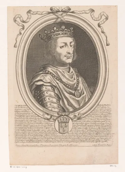 Portret van Karel VII, koning van Frankrijk