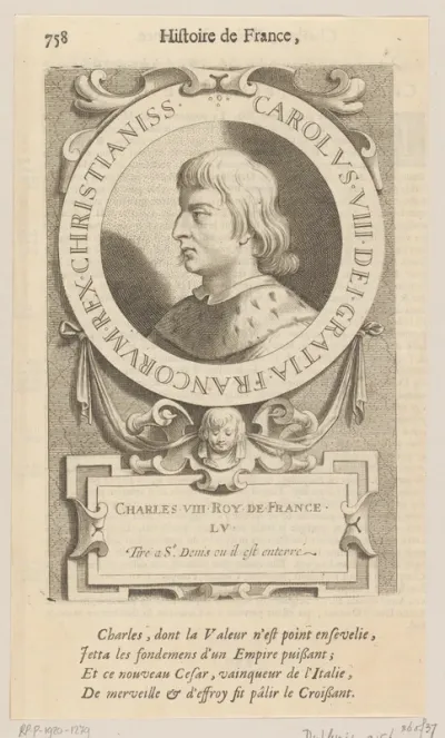 Portret van Karel VIII, koning van Frankrijk