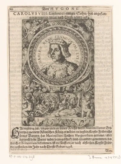 Portret van Karel VIII, koning van Frankrijk