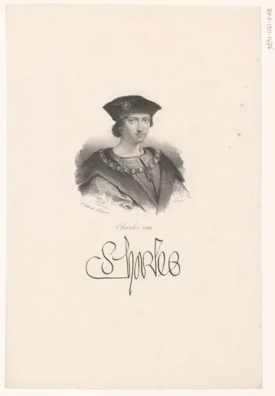 Portret van Karel VIII van Frankrijk