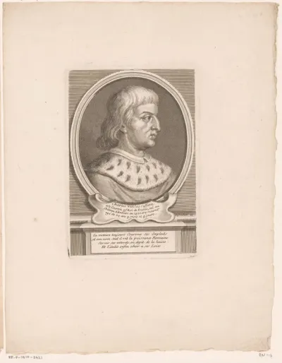 Portret van Karel VIII