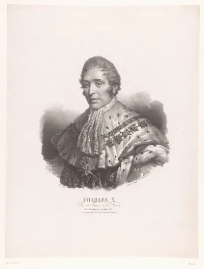 Portret van Karel X, koning van Frankrijk en Navarra