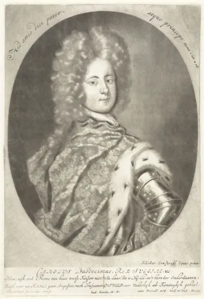 Portret van Karel XII, koning van Zweden