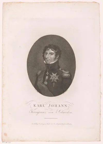 Portret van Karel XIV Johan als kroonprins van Zweden