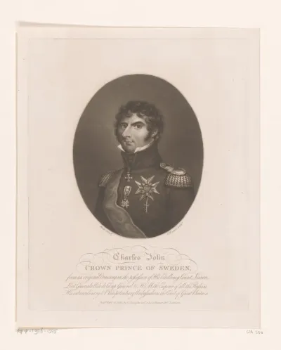 Portret van Karel XIV Johan van Zweden