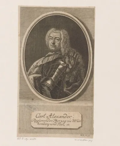 Portret van Karl Alexander von Württemberg