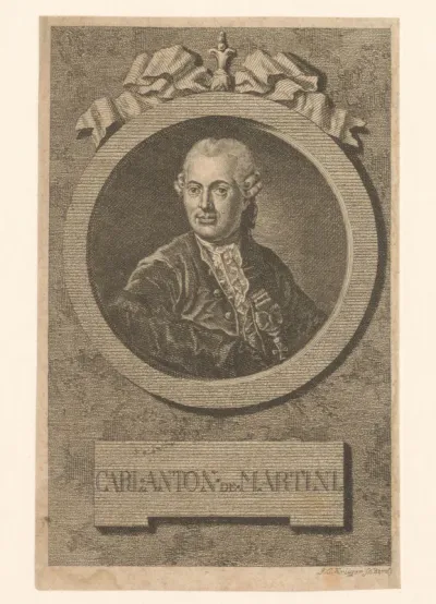 Portret van Karl Anton Martini