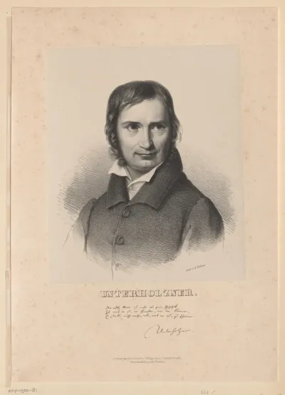Portret van Karl August Dominikus Unterholzner