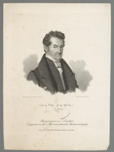 Portret van Karl Balthasar Hübler