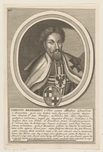 Portret van Karl Bessart von Trier
