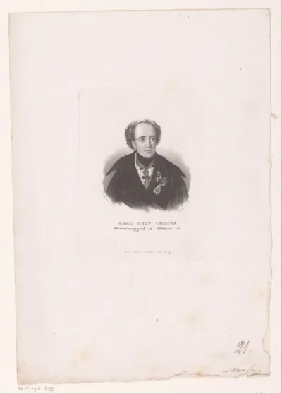 Portret van Karl Chotek von Chotkow