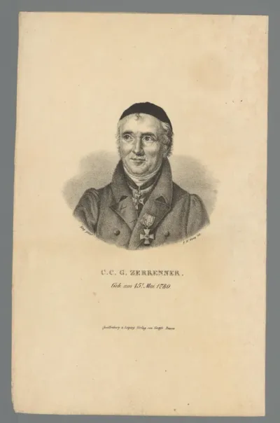 Portret van Karl Christoph Gottlieb Zerrenner