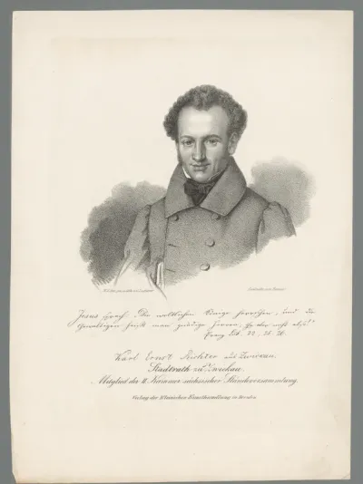 Portret van Karl Ernst Richter