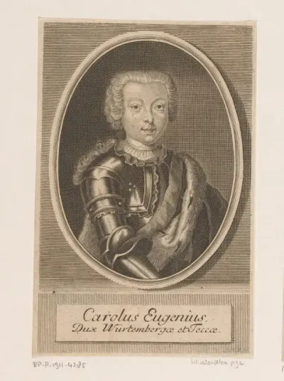 Portret van Karl Eugen von Württemberg