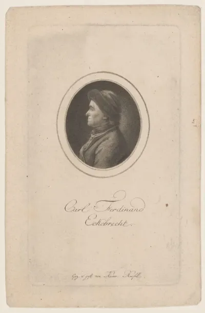 Portret van Karl Ferdinand Eckebrecht