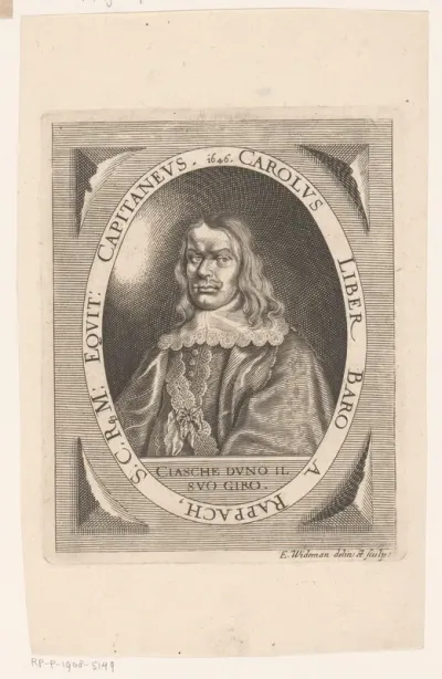 Portret van Karl Ferdinand Rappach