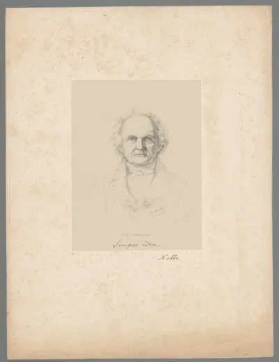 Portret van Karl Friedrich August Nobbe