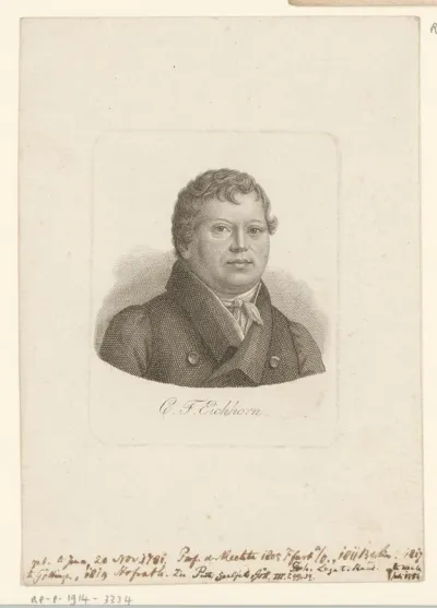 Portret van Karl Friedrich Eichhorn