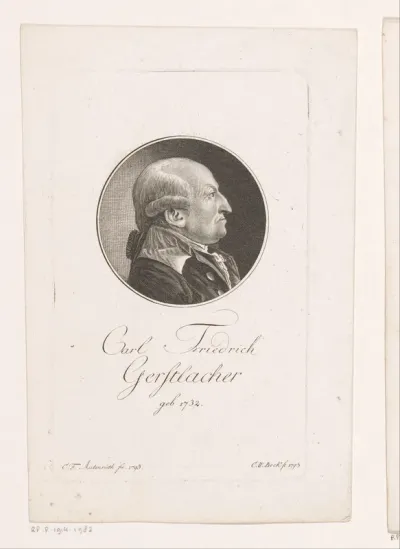 Portret van Karl Friedrich Gerstlacher