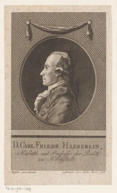 Portret van Karl Friedrich Häberlin